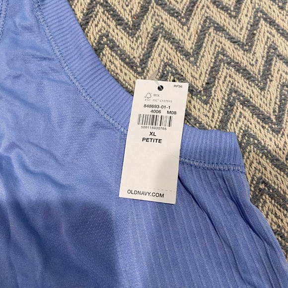 Old Navy Go-Dry Seamless Purple-Blue Racerback Tank Sz XL Petite - Picture 6 of 8